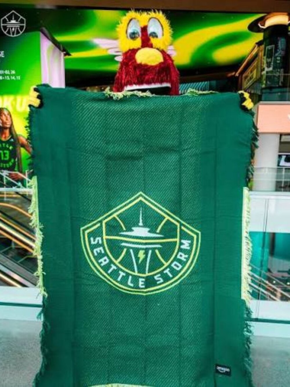 Seattle Storm WNBA Woven Throw Blanket 2026 Fan Appreciation Night NEW